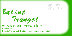 balint trungel business card