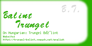 balint trungel business card